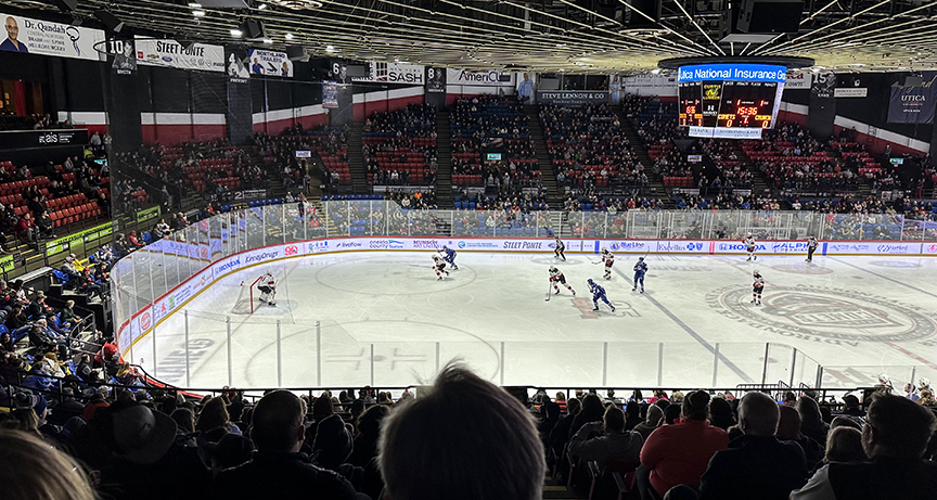 Utica Comets Hockey Game.